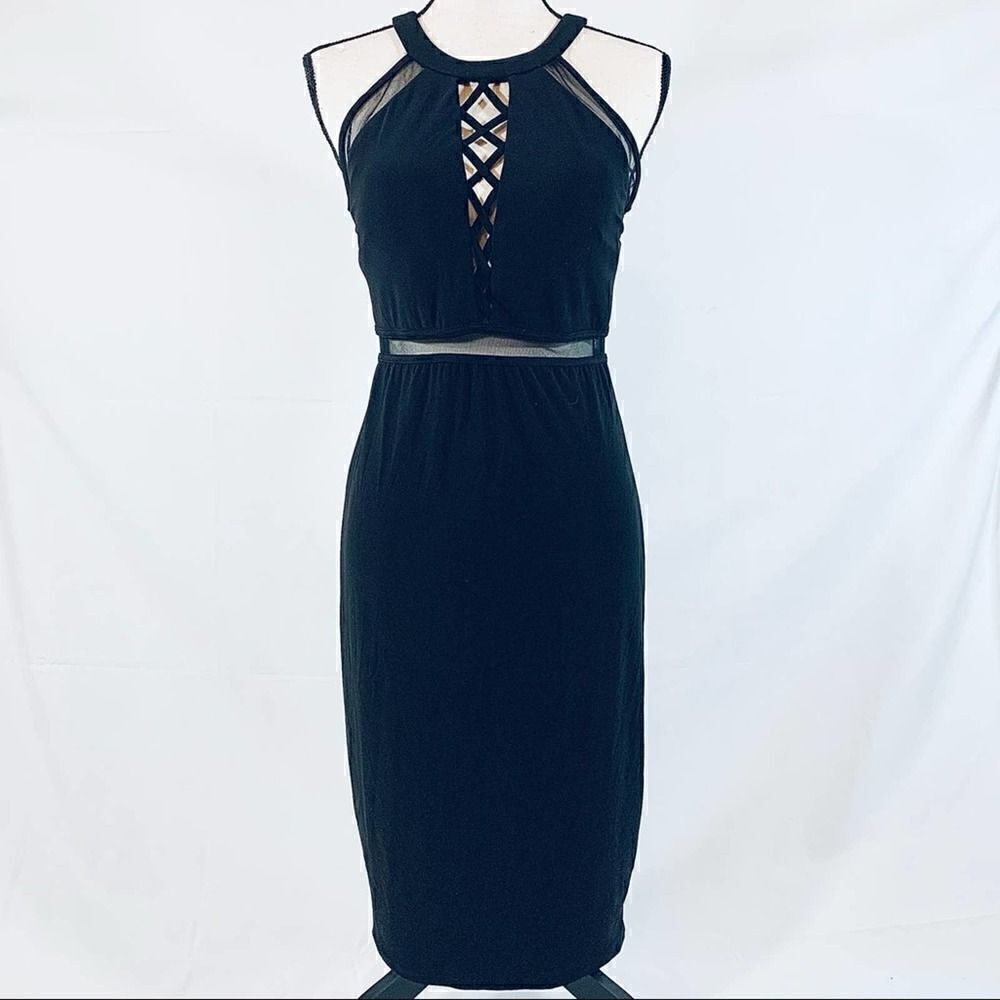 NIGHT Way Deep Plunge Formal Dress Size 6